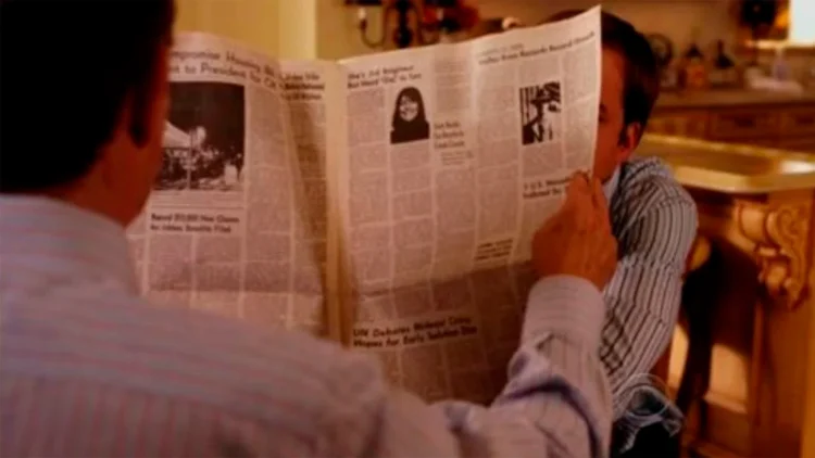 Todos leem o mesmo jornal em filmes e séries desde 1960: Um segredo cinematográfico revelado 40 Jornal